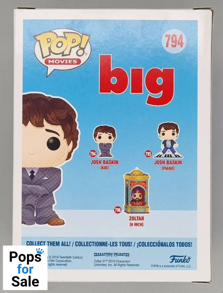 794 Josh Baskin - Big Funko POP - Box Damaged
