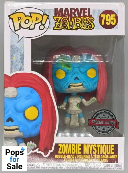 795 Zombie Mystique - Marvel Zombies - Box Damaged Funko POP