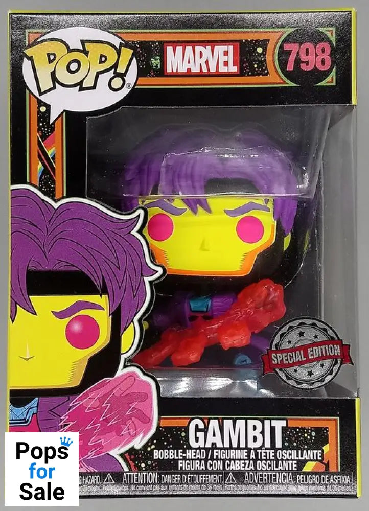 798 Gambit (Blacklight) - Marvel X-Men Funko POP