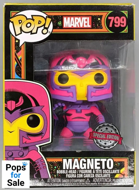 #799 Magneto (Blacklight) - Marvel X-Men Box Damaged Funko POP