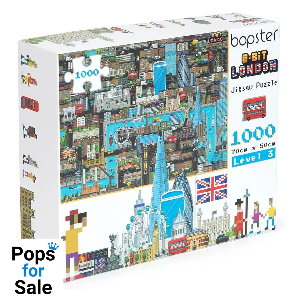 8-Bit Pixel Puzzle London Level 3 1000 Pieces