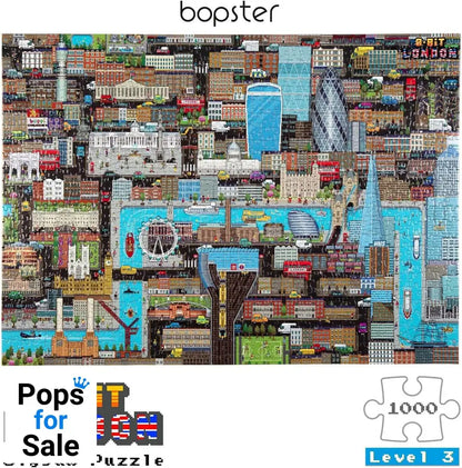 8-Bit Pixel Puzzle London Level 3 1000 Pieces