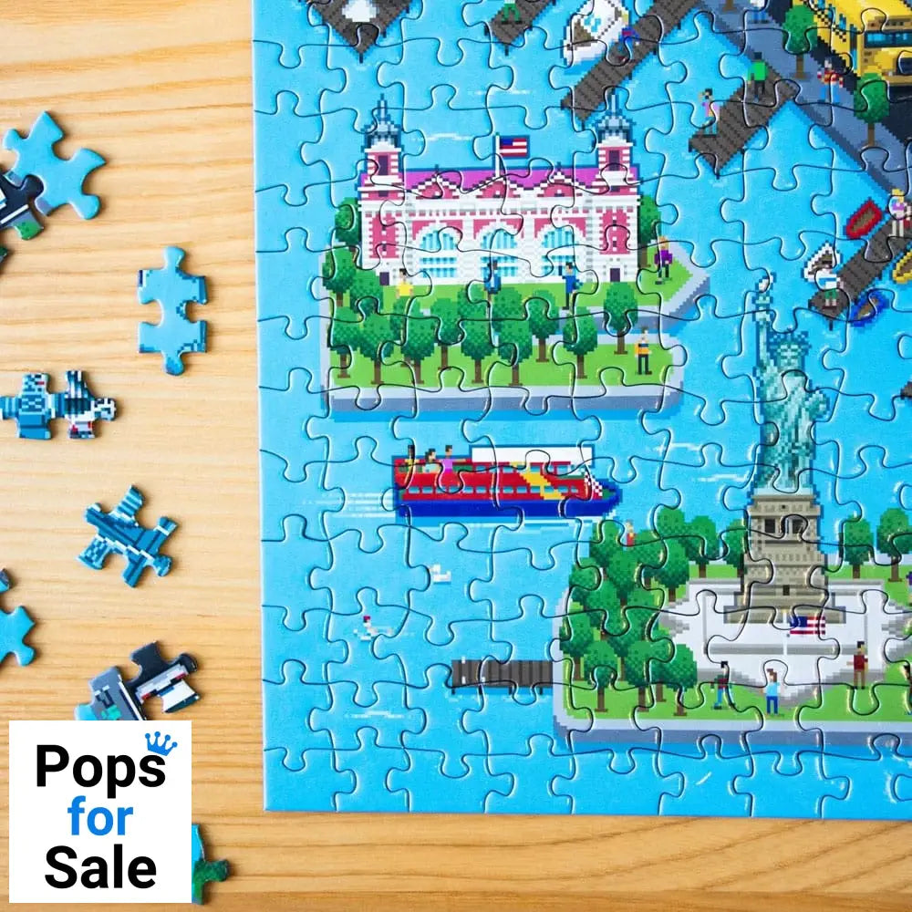 8-Bit Pixel Puzzle New York Level 3 1000 Pieces