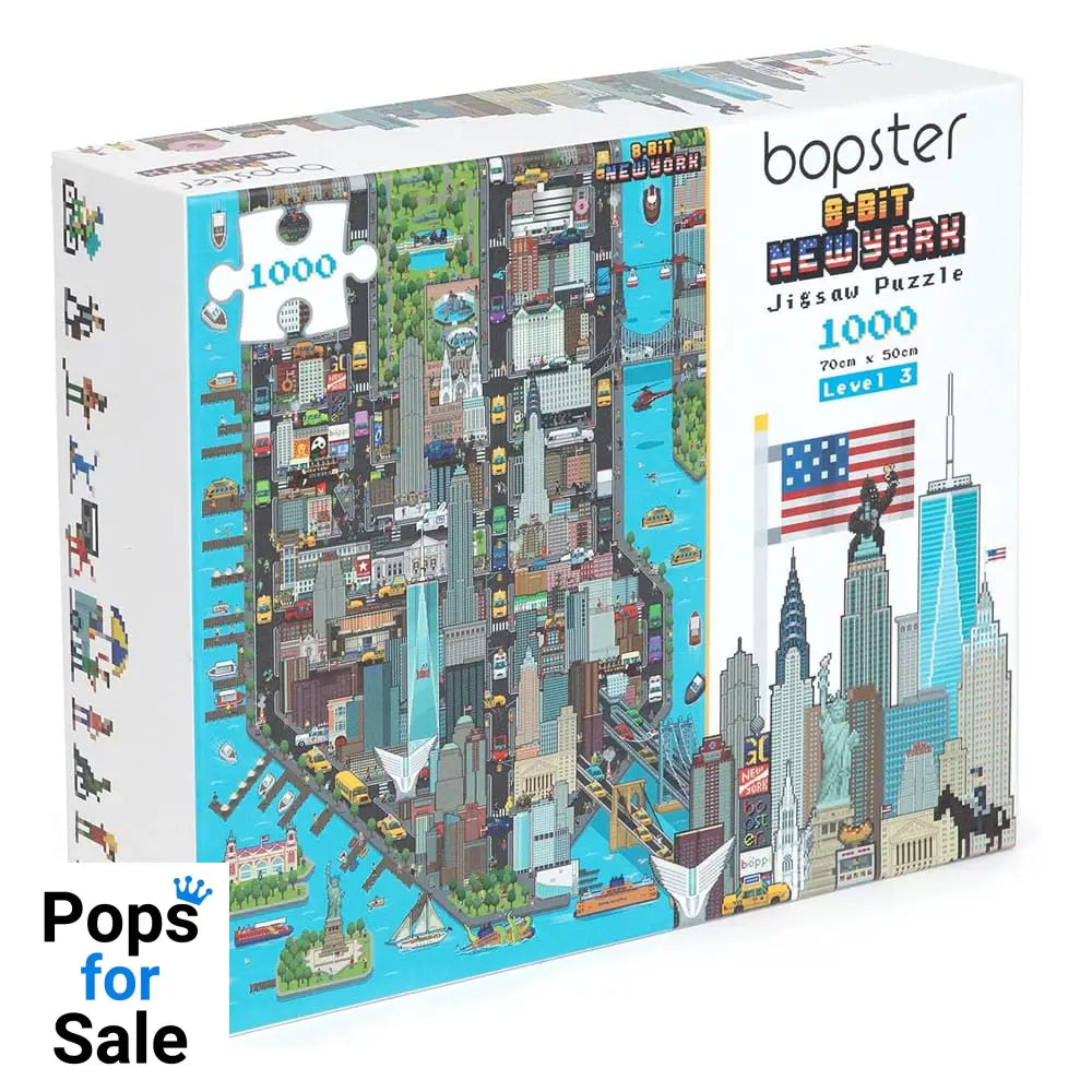 8-Bit Pixel Puzzle New York Level 3 1000 Pieces