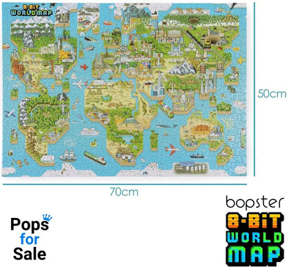 8-Bit Pixel Puzzle World Level 3 1000 Pieces