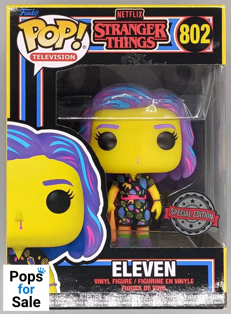 802 Eleven (Mall) Blacklight - Stranger Things - Box Damaged Funko POP