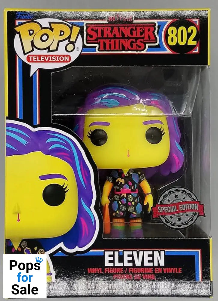 #802 Eleven (Mall) Blacklight - Stranger Things Funko POP