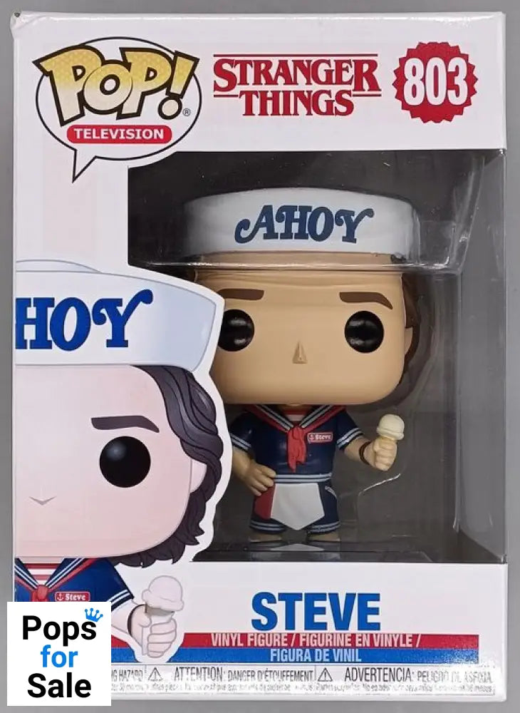 #803 Steve (w/ Ice Cream) - Stranger Things - Box Damaged Funko POP