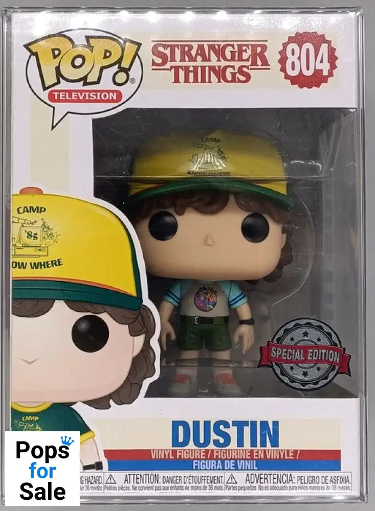 #804 Dustin (Camp- Gray) - Stranger Things Funko POP