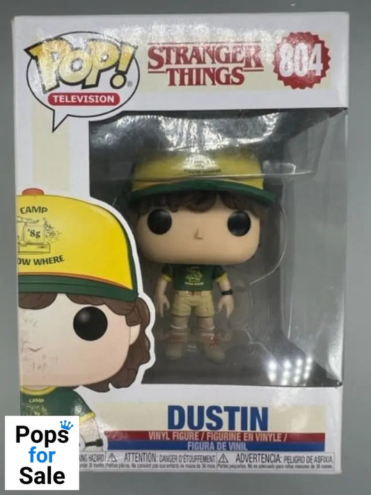 #804 Dustin (Camp) - Stranger Things - Box Damaged Funko POP