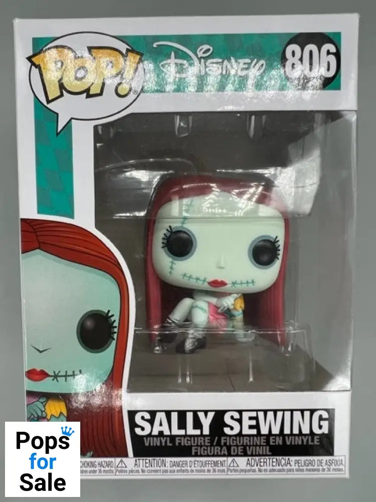 #806 Sally Sewing Disney The Nightmare Before Christ Box Damaged Funko POP