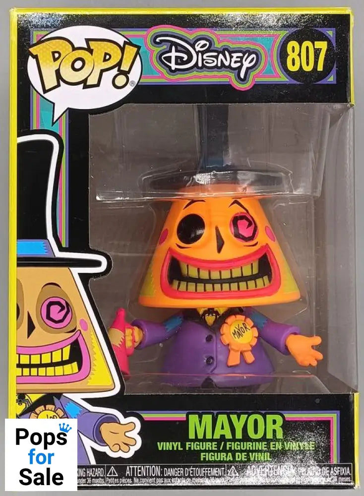 #807 Mayor - Blacklight - Disney TNBC - Box Damaged Funko POP