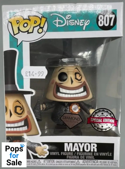 807 Mayor - Diamond - Disney Nightmare Before Funko POP - Box Damaged