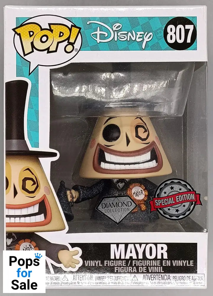 807 Mayor - Diamond - Disney Nightmare Before Funko POP - Box Damaged