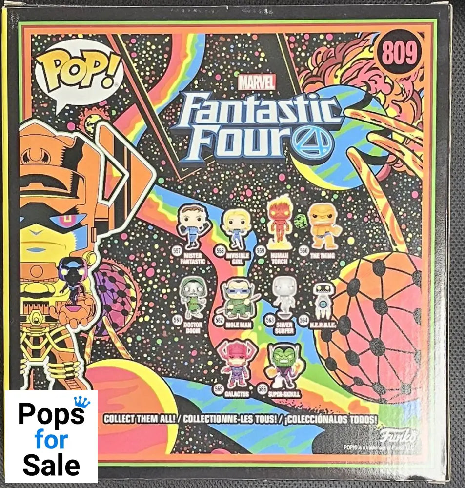 809 Galactus the Lifebringer Fallen One - 10 Inch Blacklight Chase Edition - Fantastic Four Funko POP