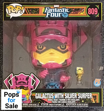 809 Galactus (with Silver Surfer Blacklight) 10 Inch Marvel Fantastic Four Funko POP - Box Damaged