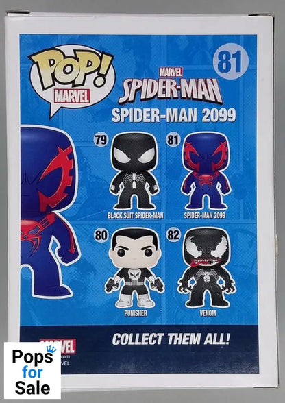 #81 Spider-Man 2099 - Marvel Spider-Man - Box Damaged Funko POP