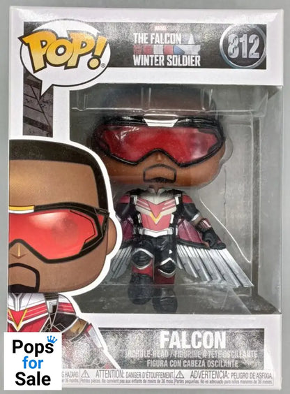 #812 Falcon (Flying) - Marvel The Falcon & Winter Soldier Box Damaged Funko POP