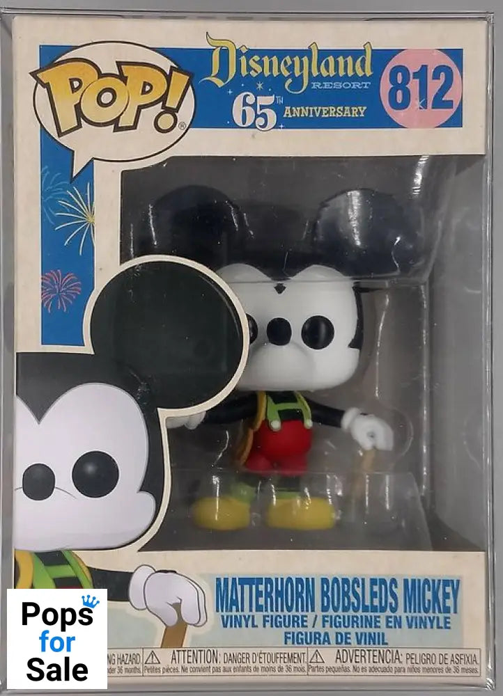 #812 Matterhorn Bobsleds Mickey Disneyland 65th Anniversary Funko POP