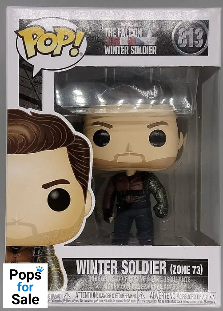 813 Winter Soldier (Zone 73) Marvel Falcon & Winter Box Damaged Funko POP