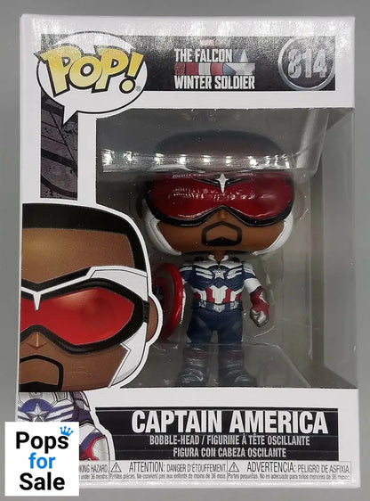 #814 Captain America - Marvel Falcon & Winter Soldier Funko POP