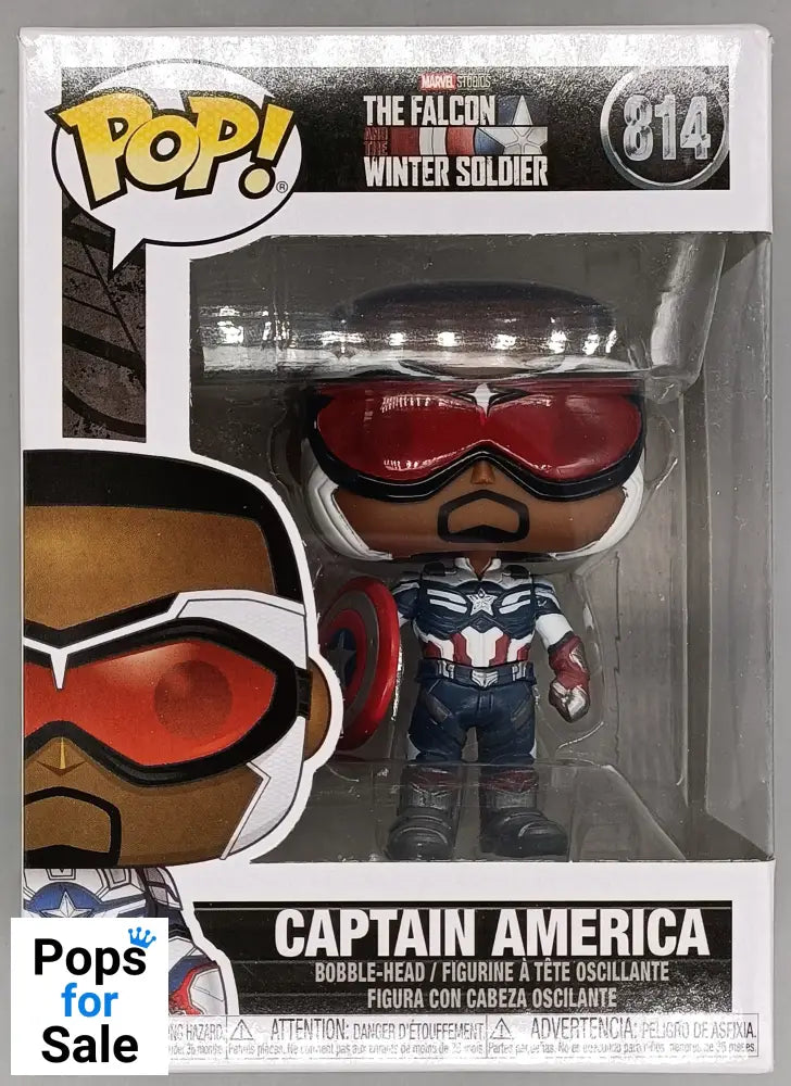 814 Captain America - Marvel Falcon & Winter Soldier Funko POP - Box Damaged