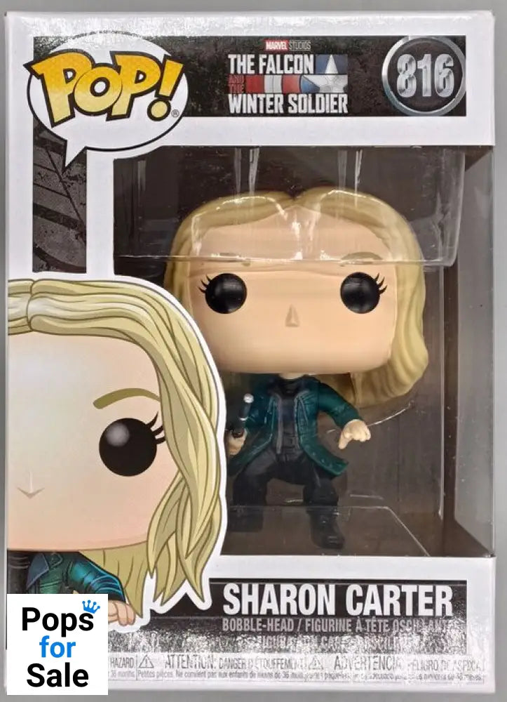 #816 Sharon Carter - Marvel Falcon & the Winter Soldier Box Damaged Funko POP