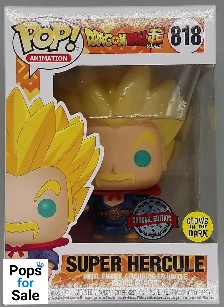 #818 Super Hercule Glow Dragon Ball Super Speciality Series Funko POP