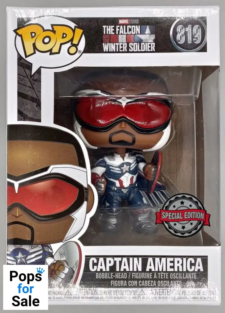 #819 Captain America (Wings) Marvel Falcon & Winter Soldier Funko POP