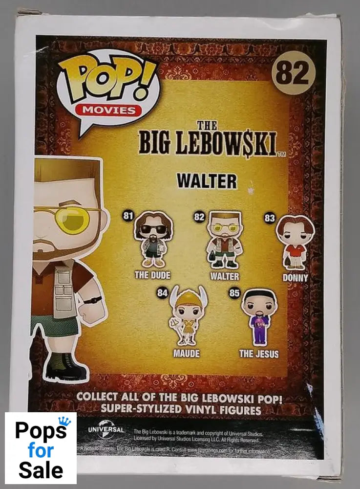 #82 Walter - The Big Lebowski - Box Damaged Funko POP