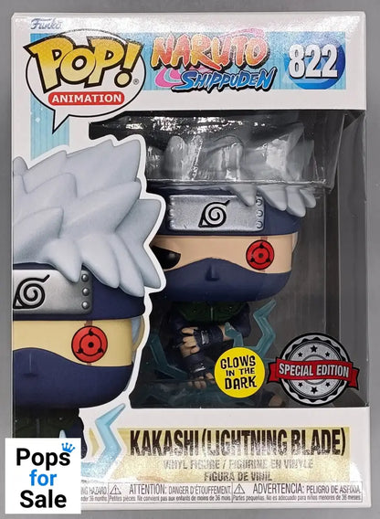 #822 Kakashi (Lightning Blade) Naruto Shippuden - Box Damaged Funko POP