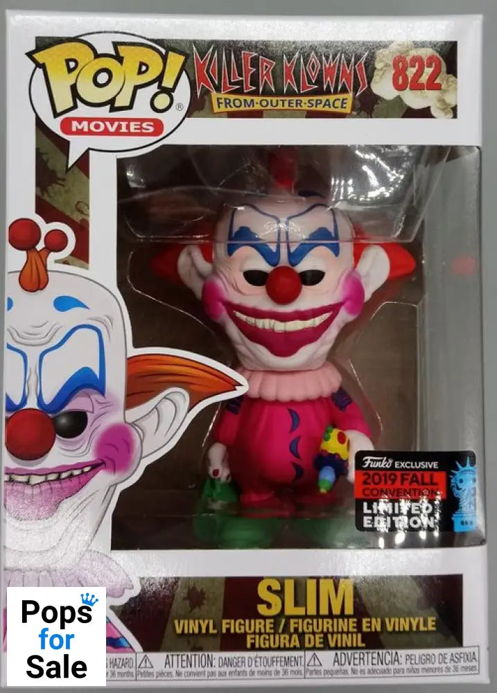 #822 Slim - Horror - Killer Klowns from Outer Space - 2019 Con Funko POP