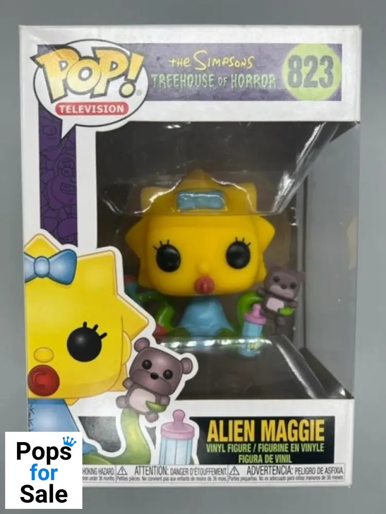 #823 Alien Maggie - The Simpsons - Box Damaged Funko POP