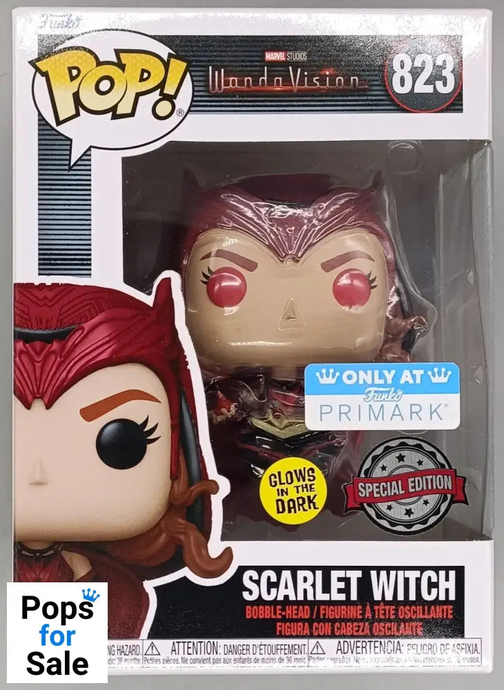 823 Scarlet Witch - Glow - Marvel Wandavision Funko POP