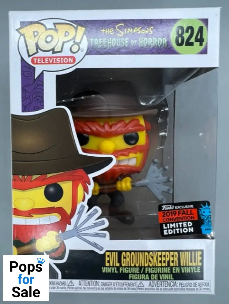 #824 Evil Groundskeeper Willie - The Simpsons - 2019 Con Funko POP