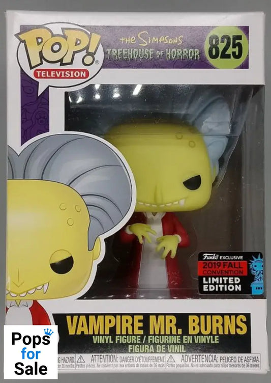 825 Vampire Mr. Burns - The Simpsons - 2019 Con Funko POP