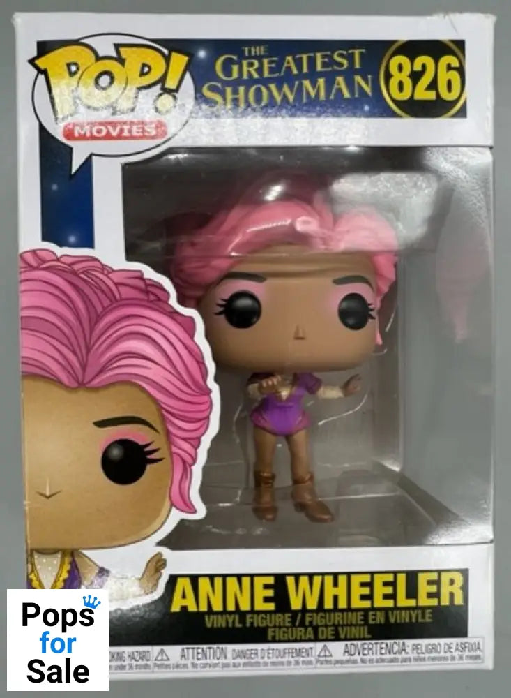 #826 Anne Wheeler - The Greatest Showman - Box Damaged Funko POP