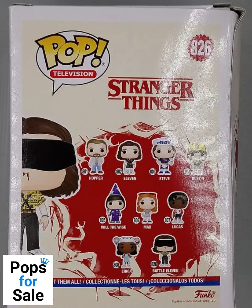 #826 Battle Eleven - Stranger Things - Box Damaged Funko POP