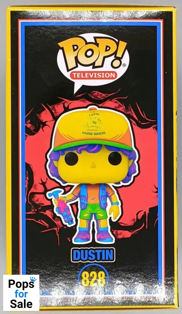 #828 Dustin (w/ Vest) Blacklight - Stranger Things Funko POP