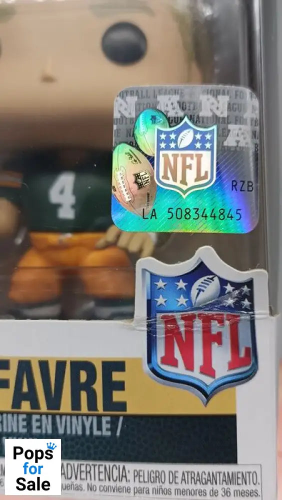 #83 Brett Favre - NFL Green Bay Packers Home Jersey - Box Damaged Funko POP