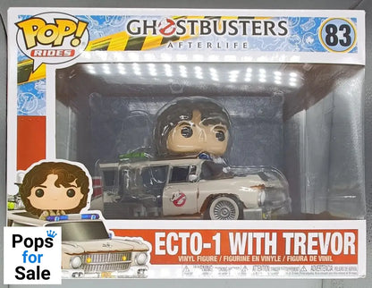 #83 Ecto1 (with Trevor) - Rides - Ghostbusters Afterl Box Damaged Funko POP