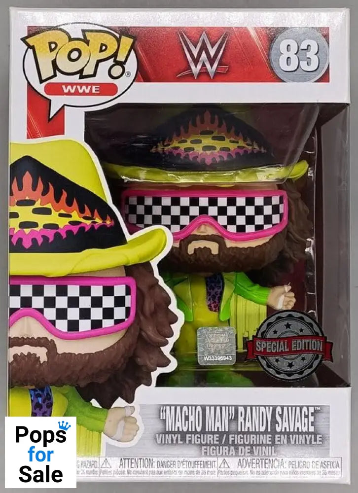 83 Macho Man Randy Savage (Green) - WWE - Funko POP - Box Damaged