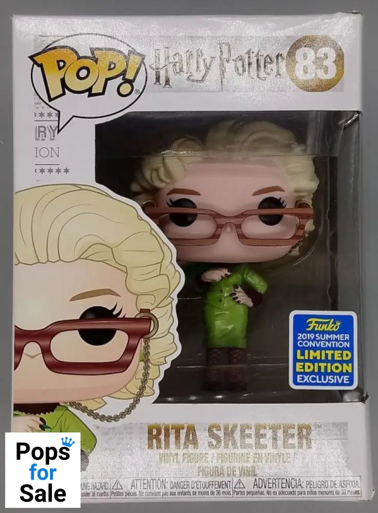 83 Rita Skeeter - Harry Potter - 2019 Con - Box Damaged Funko POP