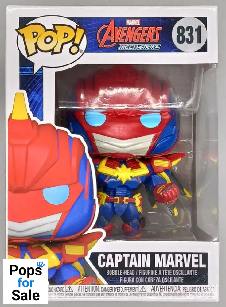 #831 Captain Marvel - Marvel Mech Strike Funko POP