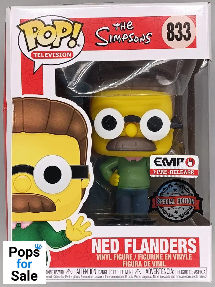 #833 Ned Flanders - The Simpsons - Box Damaged Funko POP