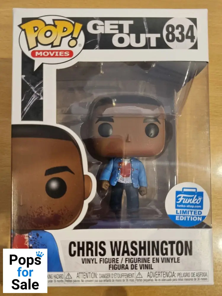 #834 Chris Washington (Bloody) - Pop Movies - Get Out Funko POP