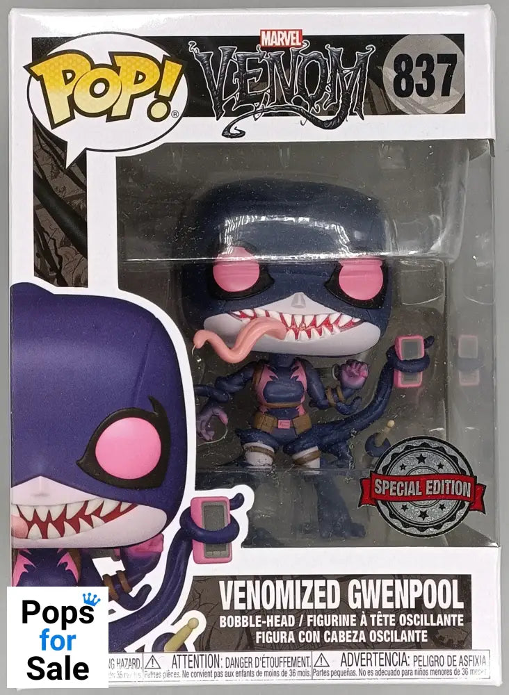 837 Venomized Gwenpool - Marvel Venom Funko POP - BOX DAMAGED