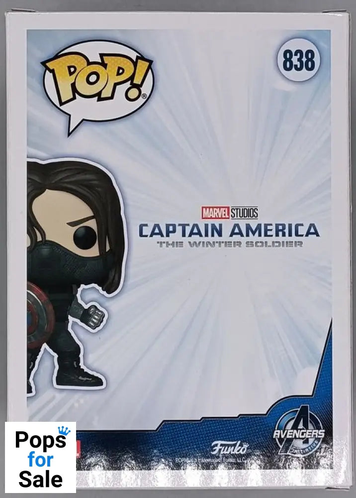 838 Winter Soldier (w/ Shield) Marvel Captain America Winter Soldier Funko POP