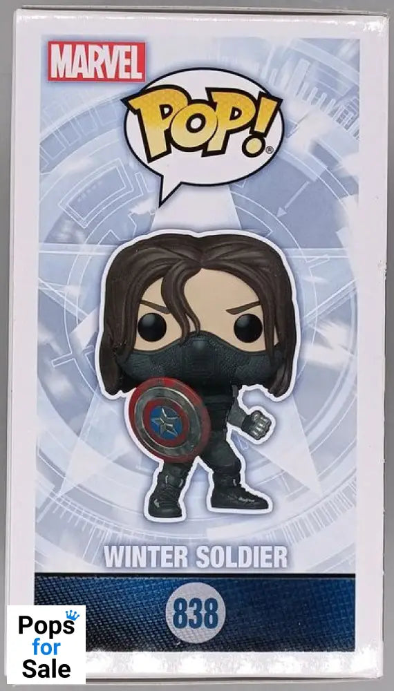 838 Winter Soldier (w/ Shield) Marvel Captain America Winter Soldier Funko POP