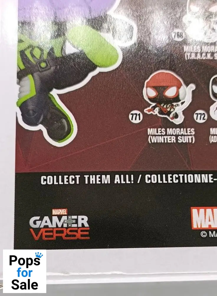 839 Miles Morales Purple Reign Suit Marvel Spider-Man Funko POP - Box Damaged